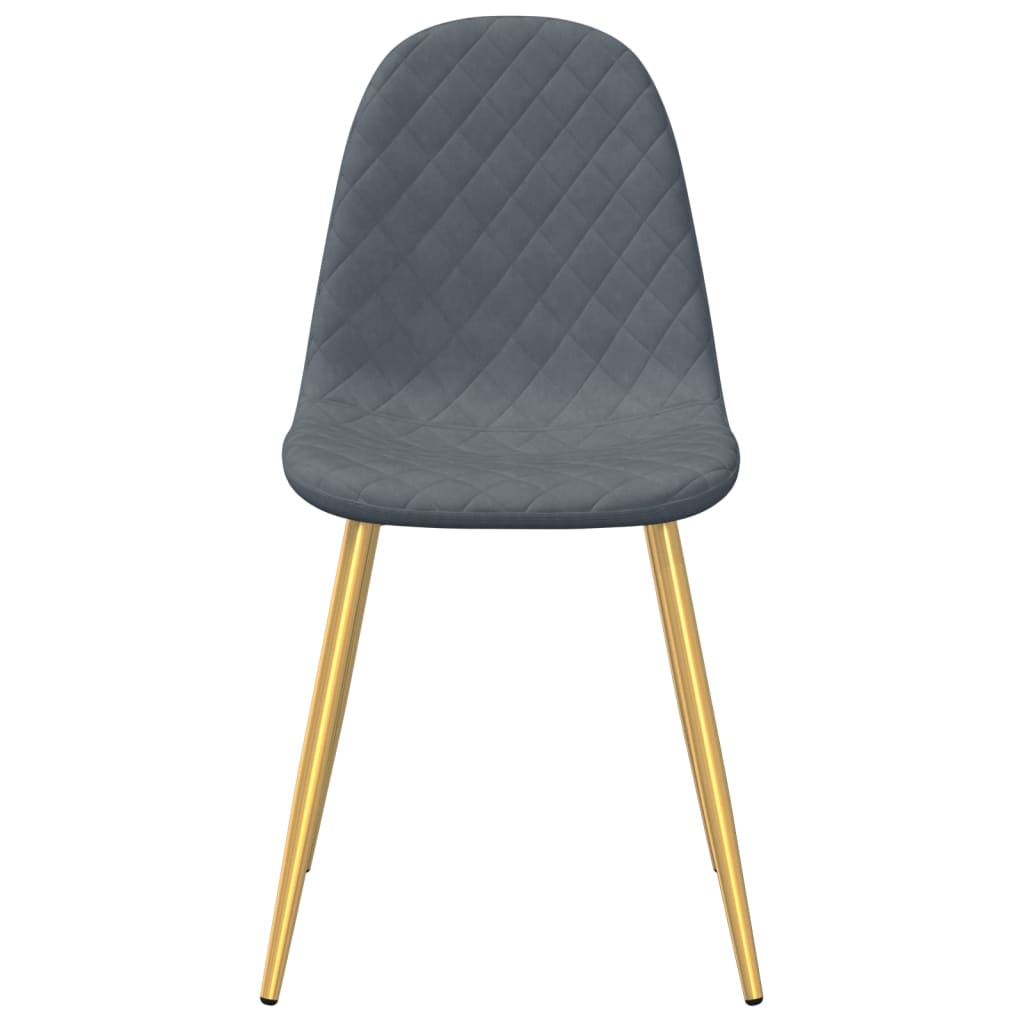 Eetkamerstoelen 4 st fluweel donkergrijs is nu te koop bij PeponiXL, paradijselijk wonen!