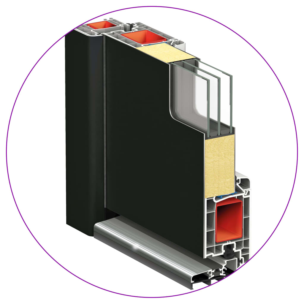 Voordeur 108x200 cm antraciet is nu te koop bij PeponiXL, paradijselijk wonen!