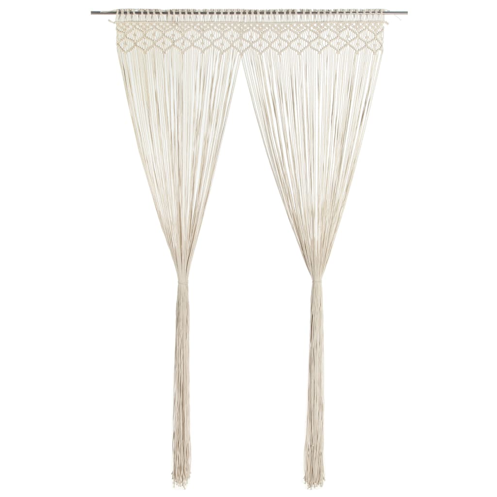 Gordijn macramé 140x240 cm katoen is nu te koop bij PeponiXL, paradijselijk wonen!