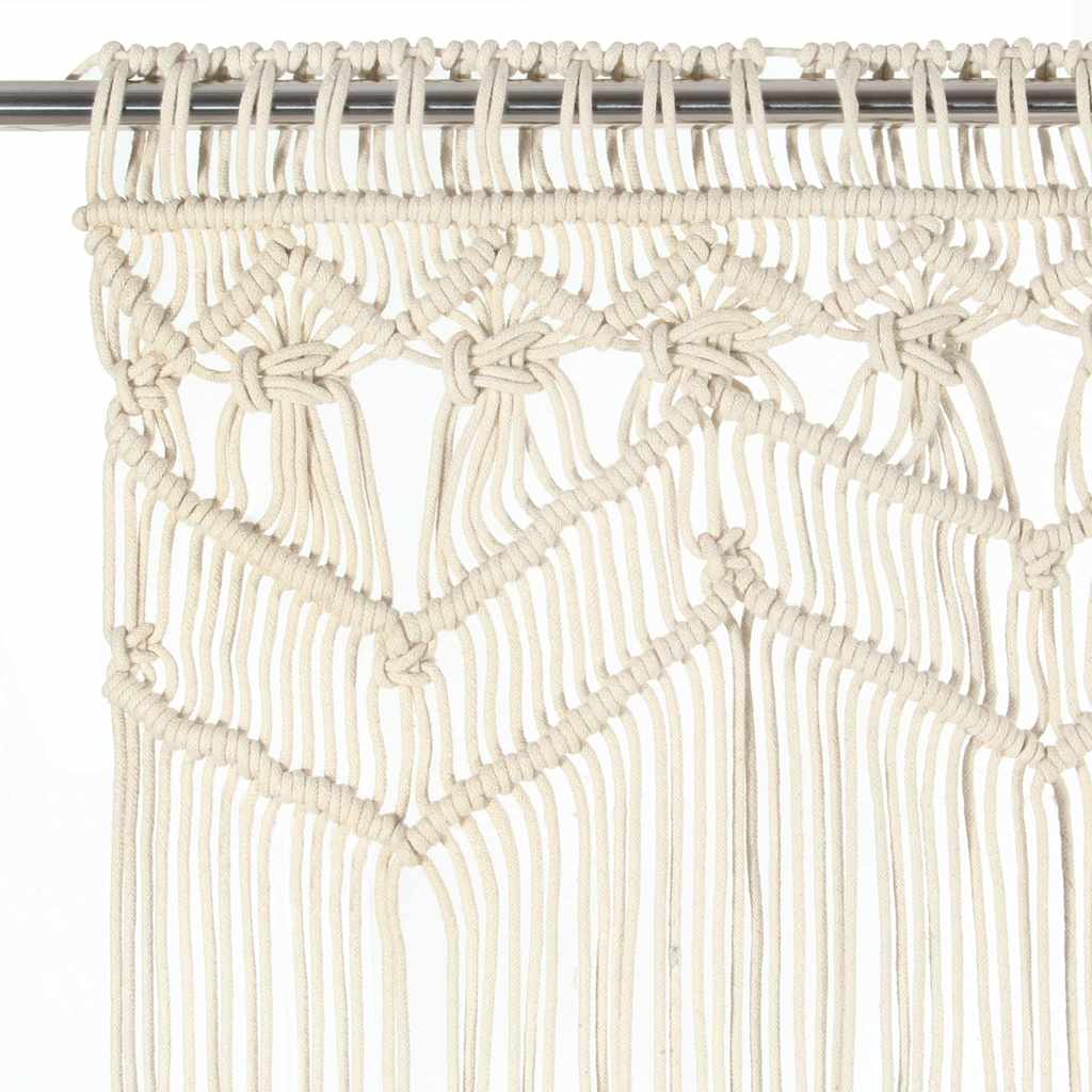 Gordijn macramé 140x240 cm katoen is nu te koop bij PeponiXL, paradijselijk wonen!