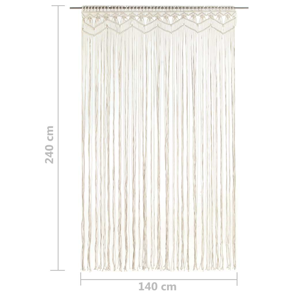Gordijn macramé 140x240 cm katoen is nu te koop bij PeponiXL, paradijselijk wonen!