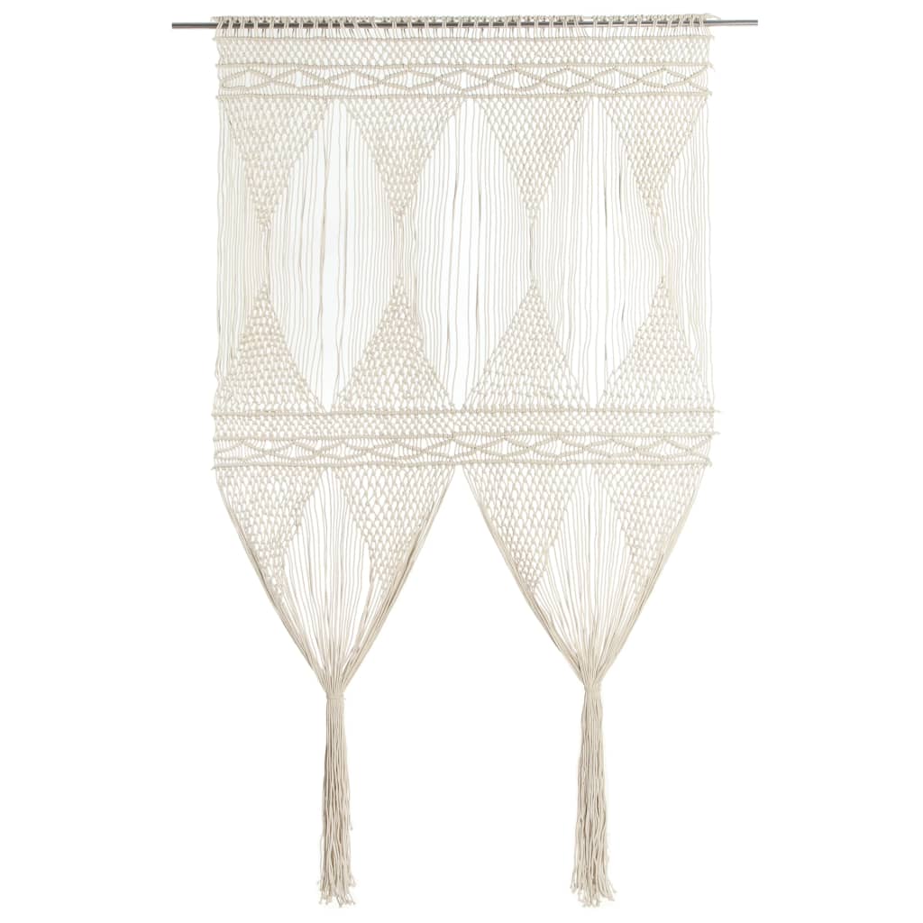 Gordijn macramé 140x240 cm katoen is nu te koop bij PeponiXL, paradijselijk wonen!