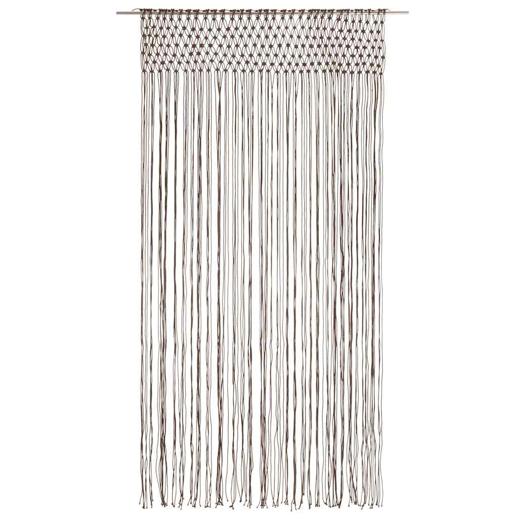 Gordijn macramé 140x240 cm katoen taupe is nu te koop bij PeponiXL, paradijselijk wonen!
