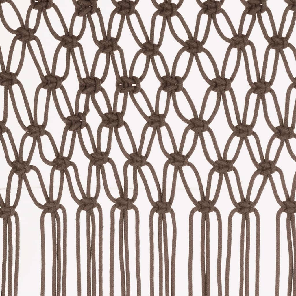 Gordijn macramé 140x240 cm katoen taupe is nu te koop bij PeponiXL, paradijselijk wonen!
