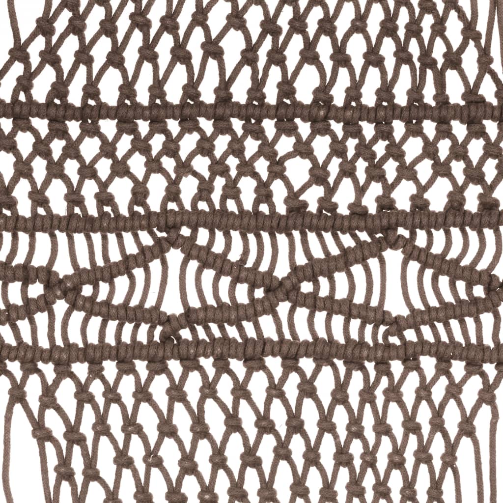 Gordijn macramé 140x240 cm katoen taupe is nu te koop bij PeponiXL, paradijselijk wonen!