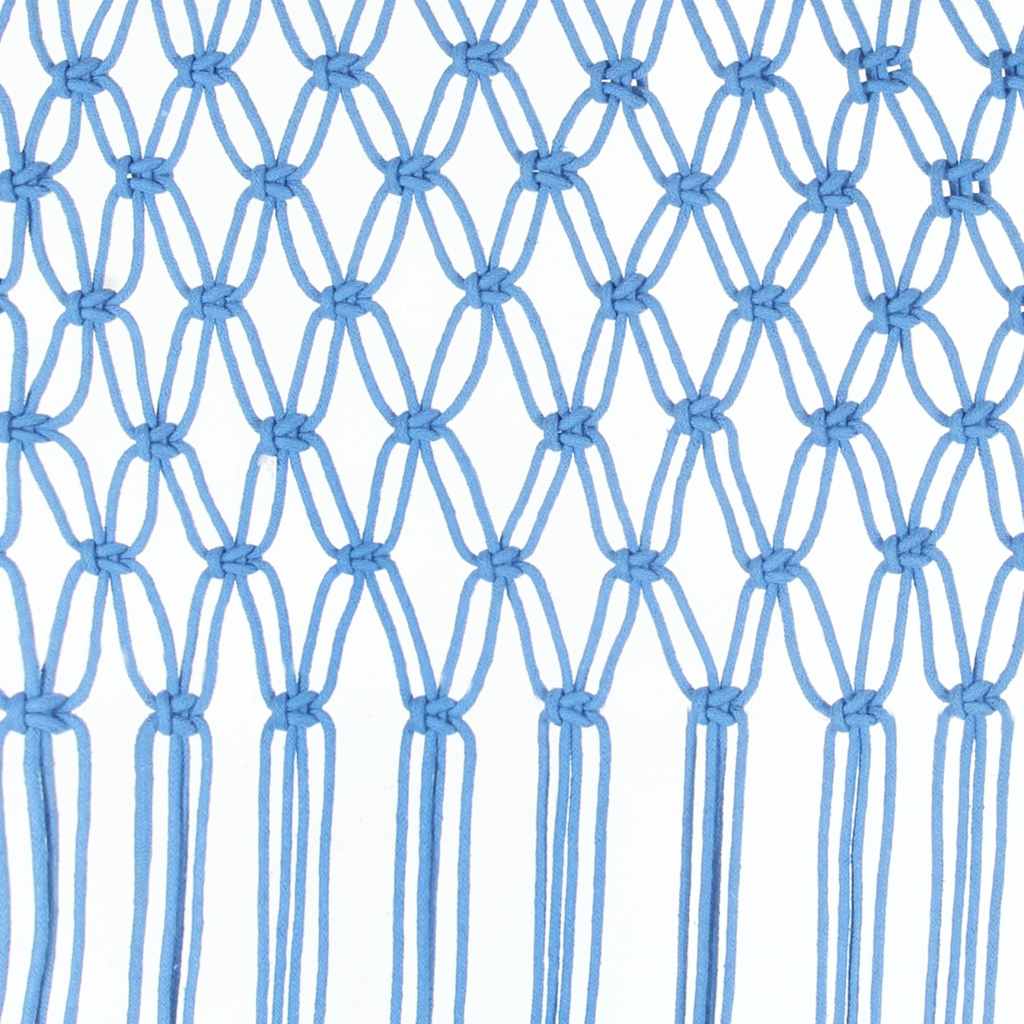 Gordijn macramé 140x240 cm katoen blauw is nu te koop bij PeponiXL, paradijselijk wonen!