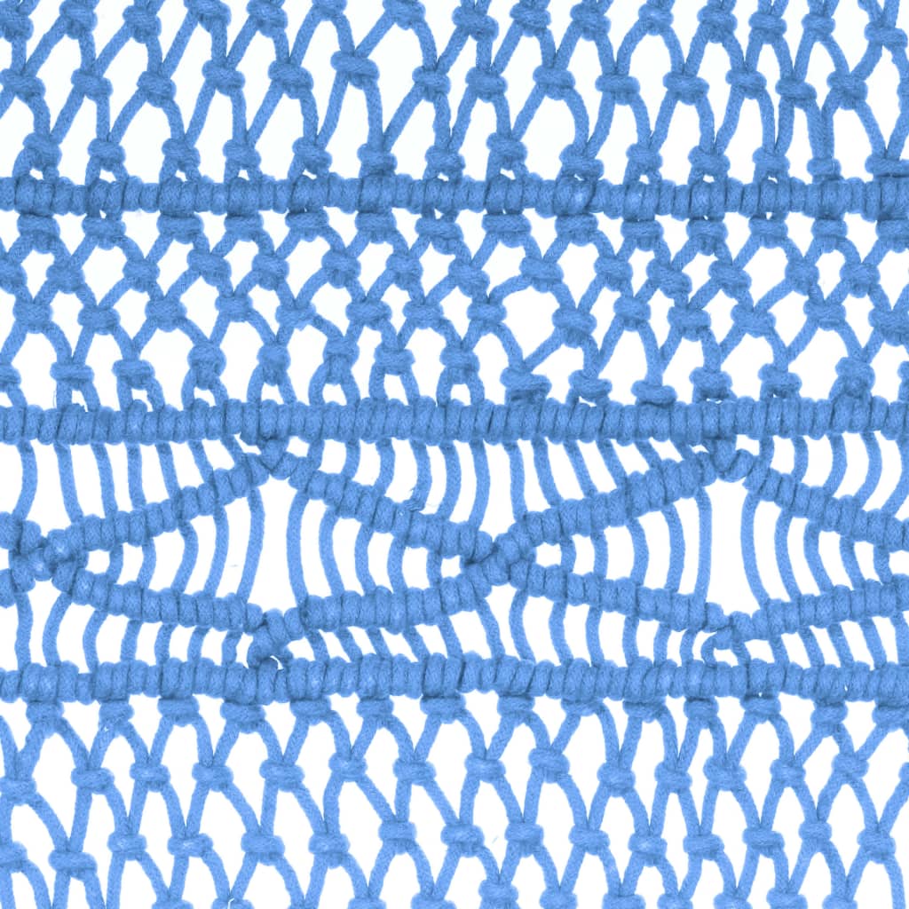 Gordijn macramé 140x240 cm katoen blauw is nu te koop bij PeponiXL, paradijselijk wonen!