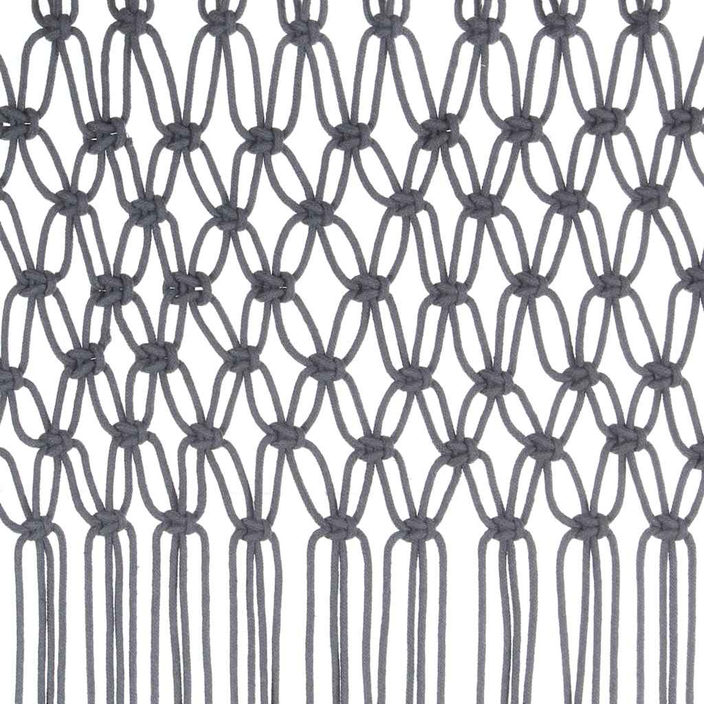 Gordijn macramé 140x240 cm katoen antraciet is nu te koop bij PeponiXL, paradijselijk wonen!