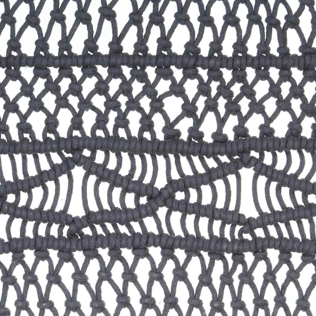 Gordijn macramé 140x240 cm katoen antraciet is nu te koop bij PeponiXL, paradijselijk wonen!