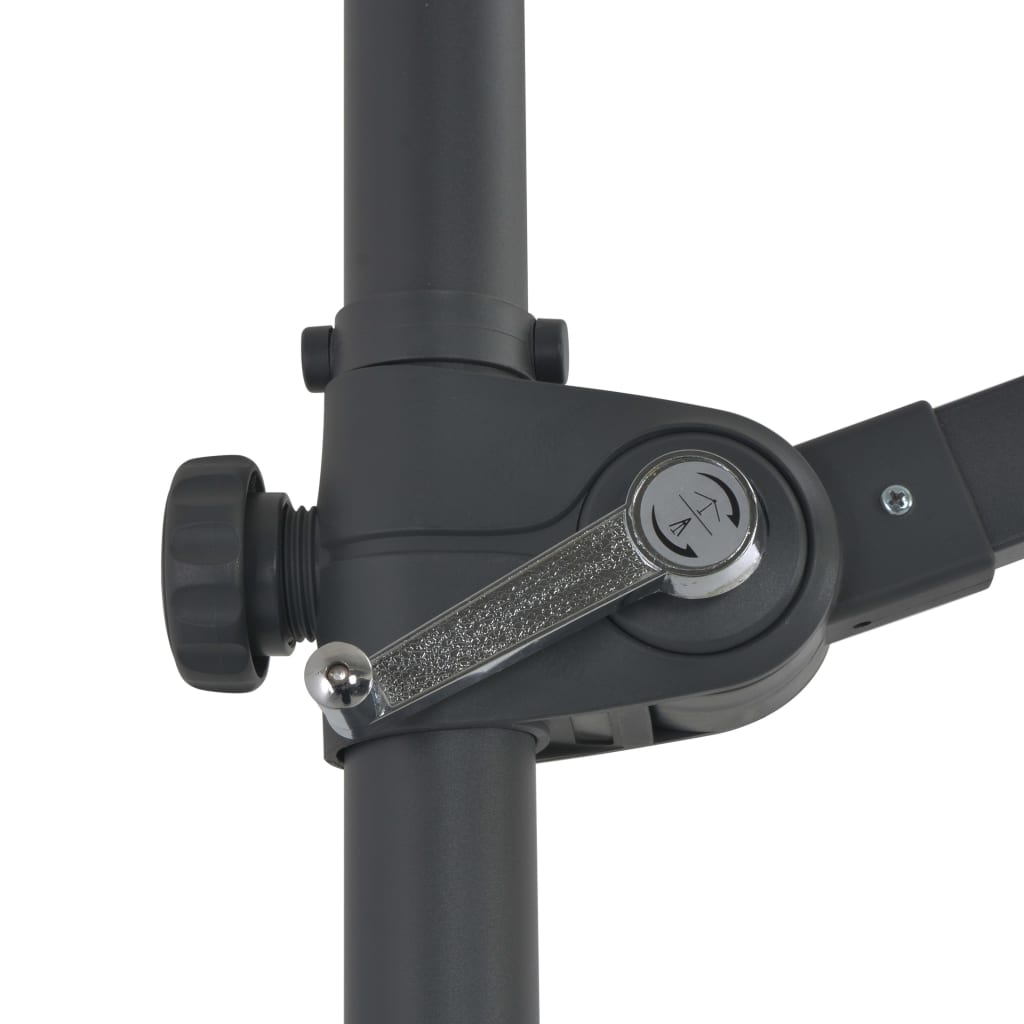 Zweefparasol met stalen paal 300 cm bordeauxrood is nu te koop bij PeponiXL, paradijselijk wonen!