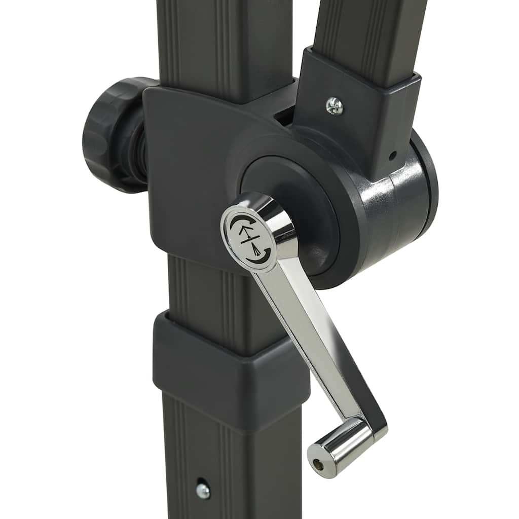 Zweefparasol met paal en LED-verlichting 300 cm bordeauxrood is nu te koop bij PeponiXL, paradijselijk wonen!