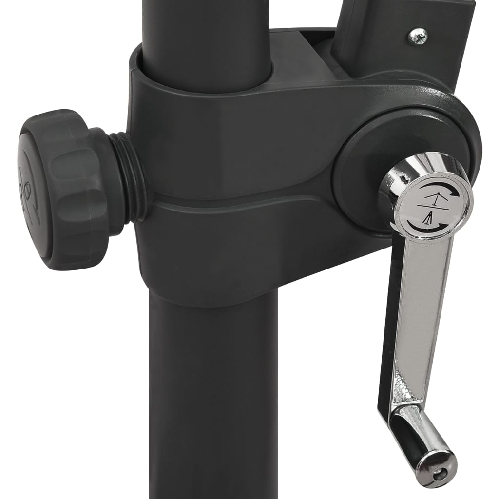 Zweefparasol met paal en LED-verlichting 300 cm zwart is nu te koop bij PeponiXL, paradijselijk wonen!