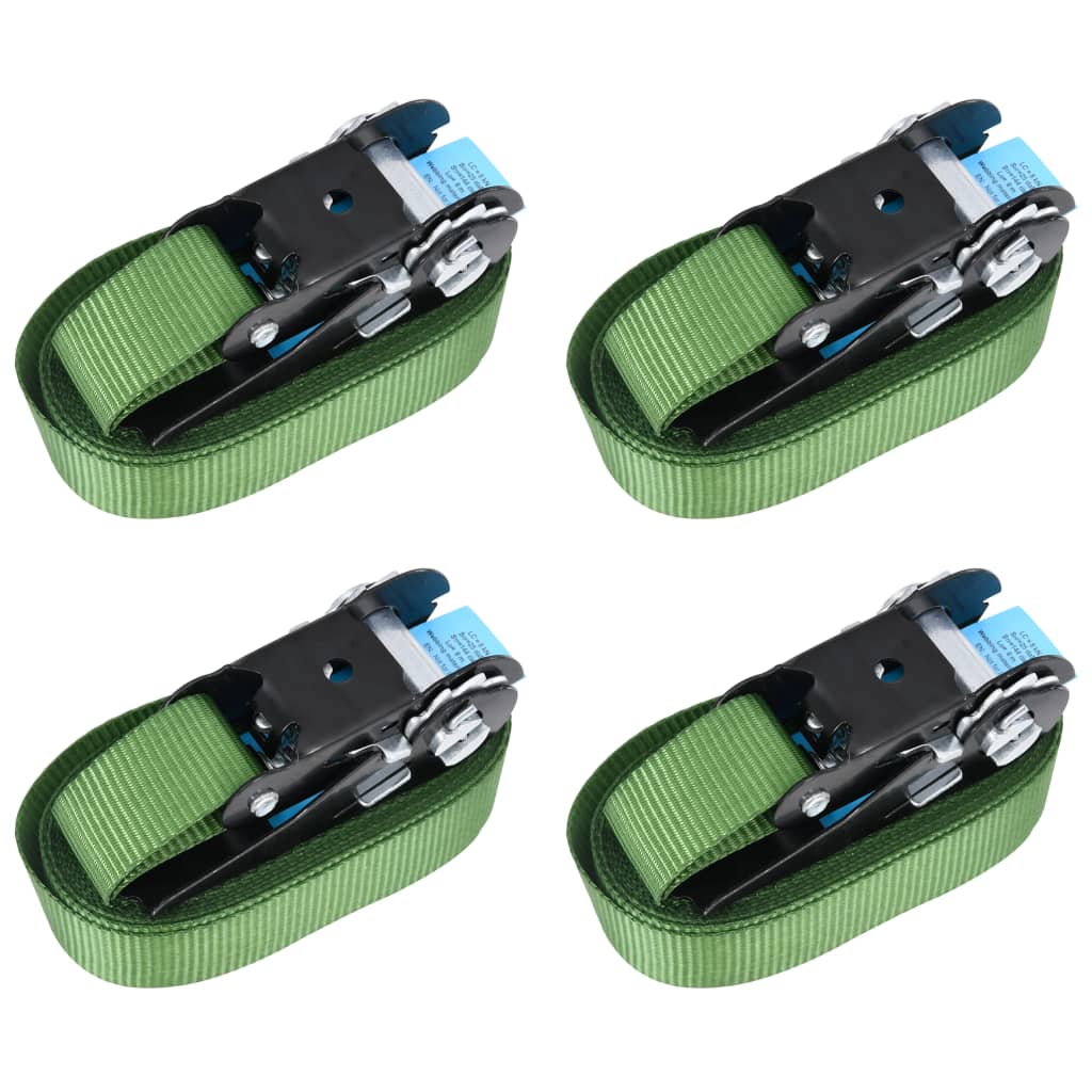 Spanbanden 4 st 800 daN 6 m groen is nu te koop bij PeponiXL, paradijselijk wonen!