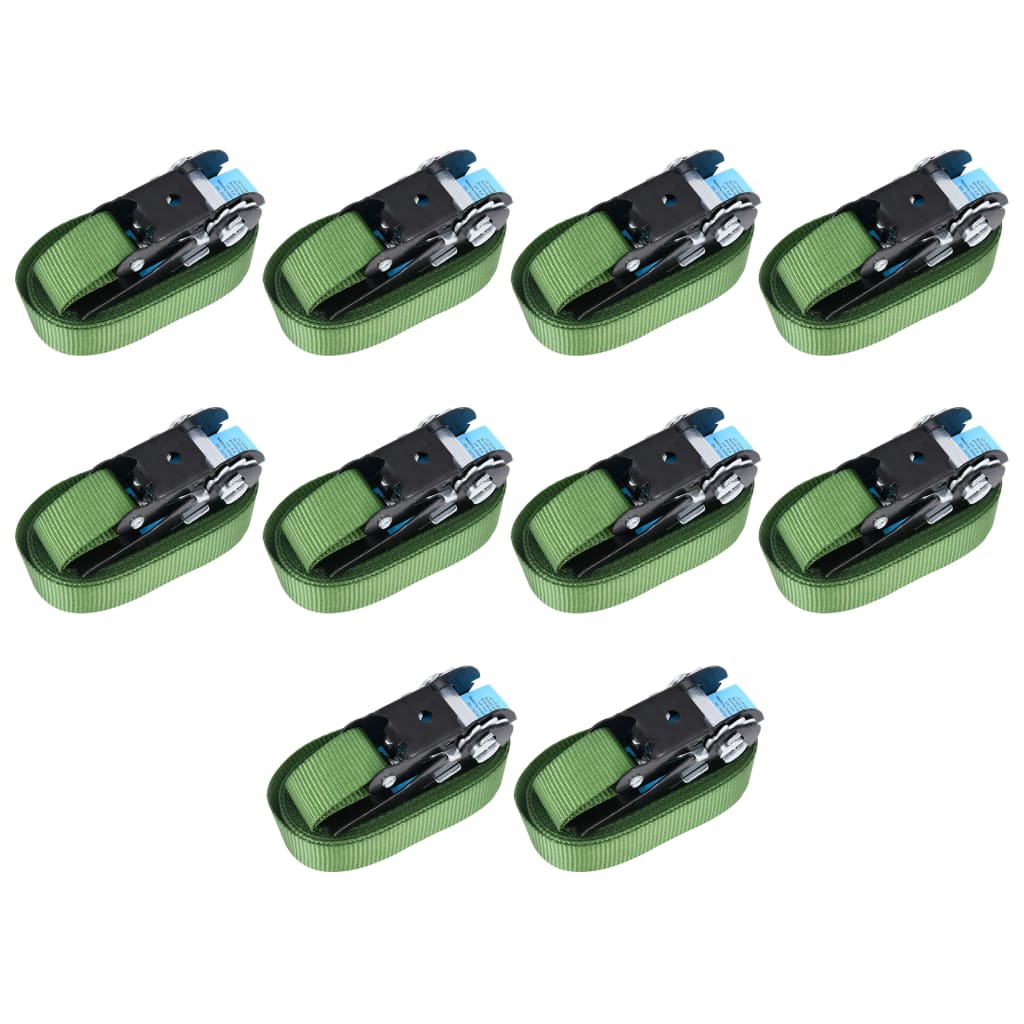 Spanbanden 10 st 800 daN 6 m groen is nu te koop bij PeponiXL, paradijselijk wonen!