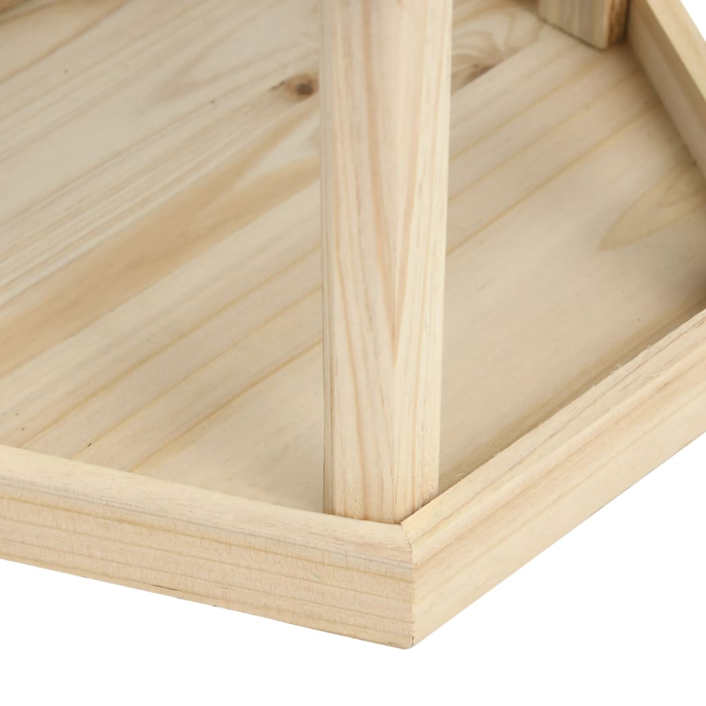 Vogelvoeder achthoekig 33x30 cm massief vurenhout is nu te koop bij PeponiXL, paradijselijk wonen!