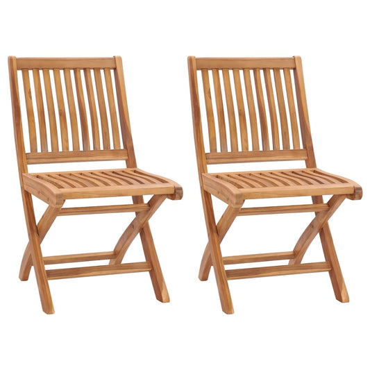 Tuinstoelen 2 st inklapbaar massief teakhout is nu te koop bij PeponiXL, paradijselijk wonen!