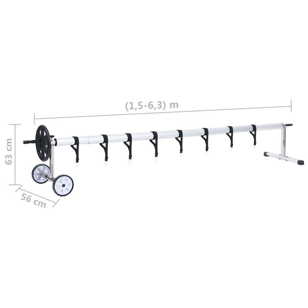 Zwembadhoesroller met roestvrijstalen frame is nu te koop bij PeponiXL, paradijselijk wonen!