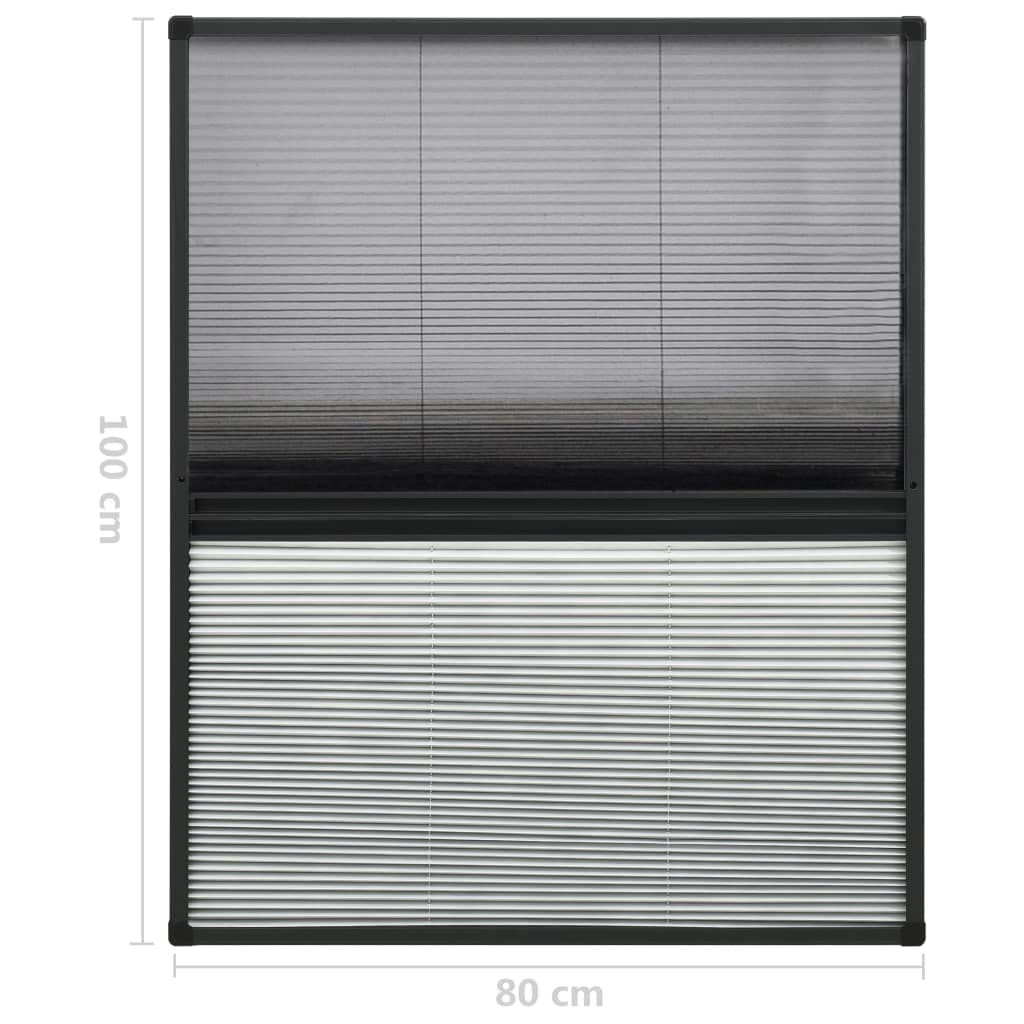 Raamhor plissé met verduistering 80x100 cm aluminium is nu te koop bij PeponiXL, paradijselijk wonen!