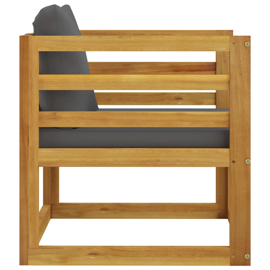 5-delige Loungeset met kussens massief acaciahout is nu te koop bij PeponiXL, paradijselijk wonen!