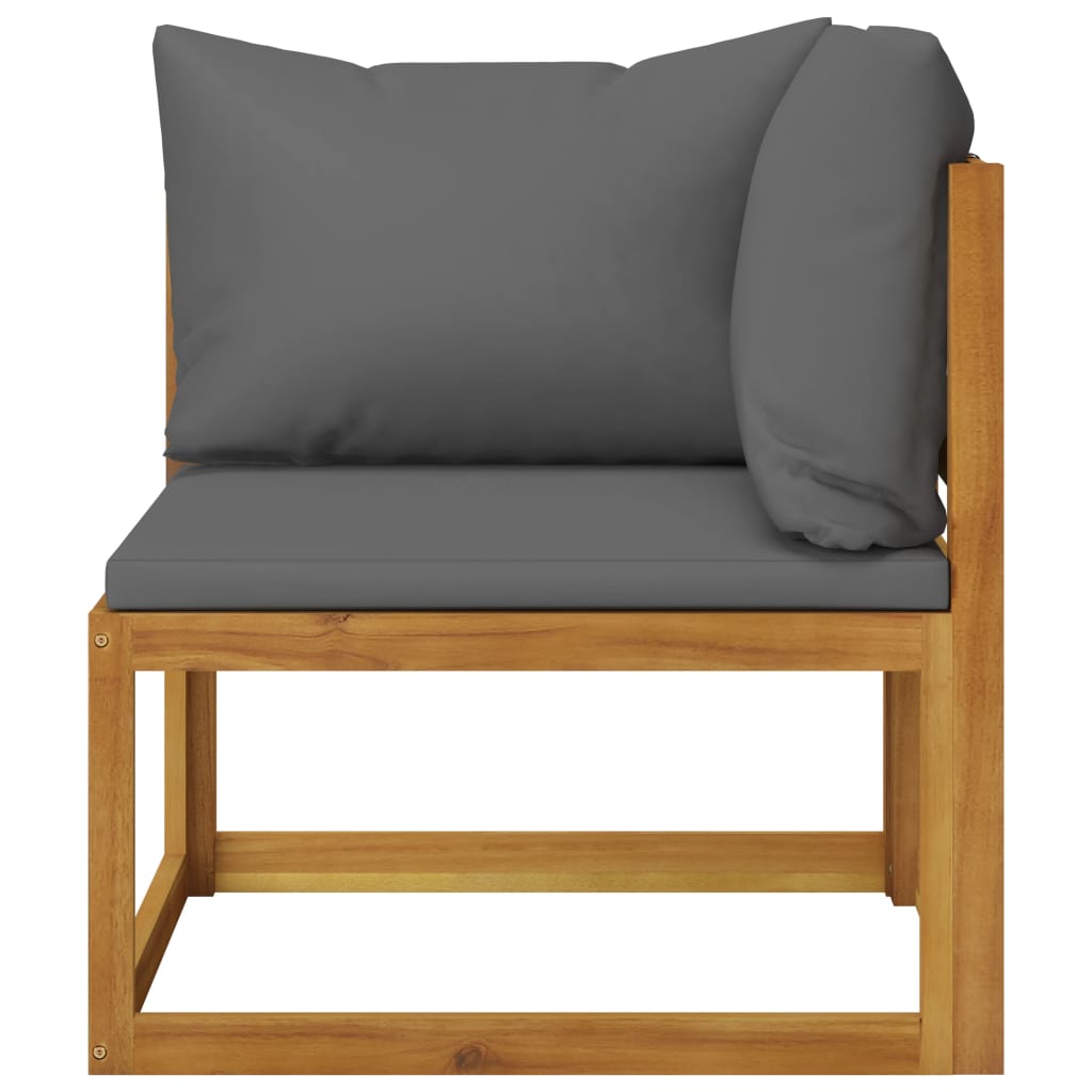 6-delige Loungeset met kussens massief acaciahout is nu te koop bij PeponiXL, paradijselijk wonen!