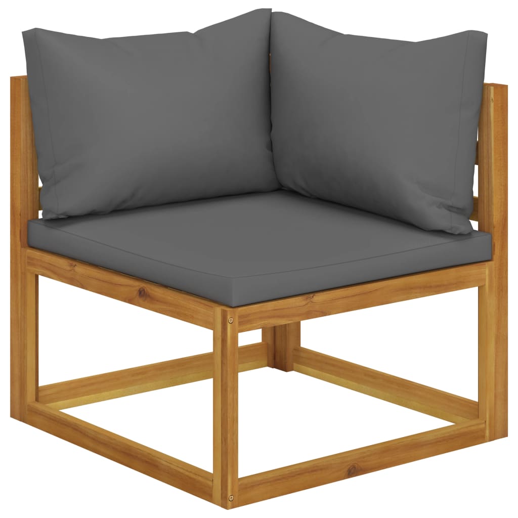 7-delige Loungeset met kussens massief acaciahout is nu te koop bij PeponiXL, paradijselijk wonen!