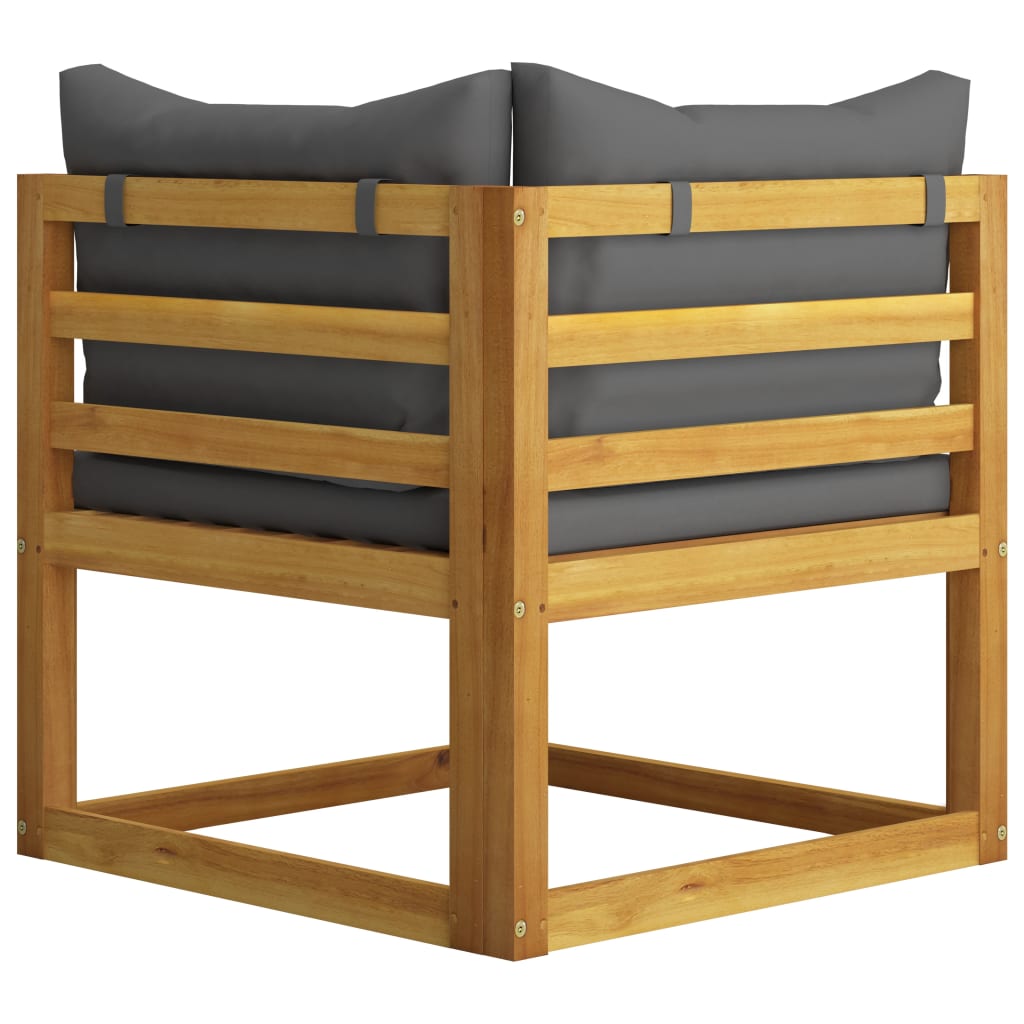 6-delige Loungeset met kussens massief acaciahout is nu te koop bij PeponiXL, paradijselijk wonen!
