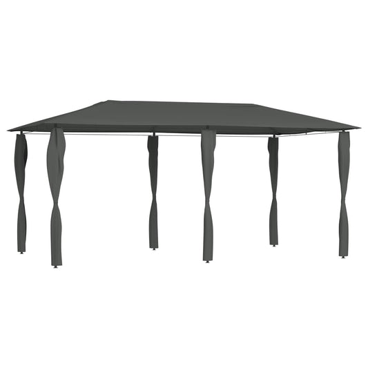 Prieel met paalhoezen 160 g/m² 2,98x5,3x2,59 m antracietkleurig is nu te koop bij PeponiXL, paradijselijk wonen!