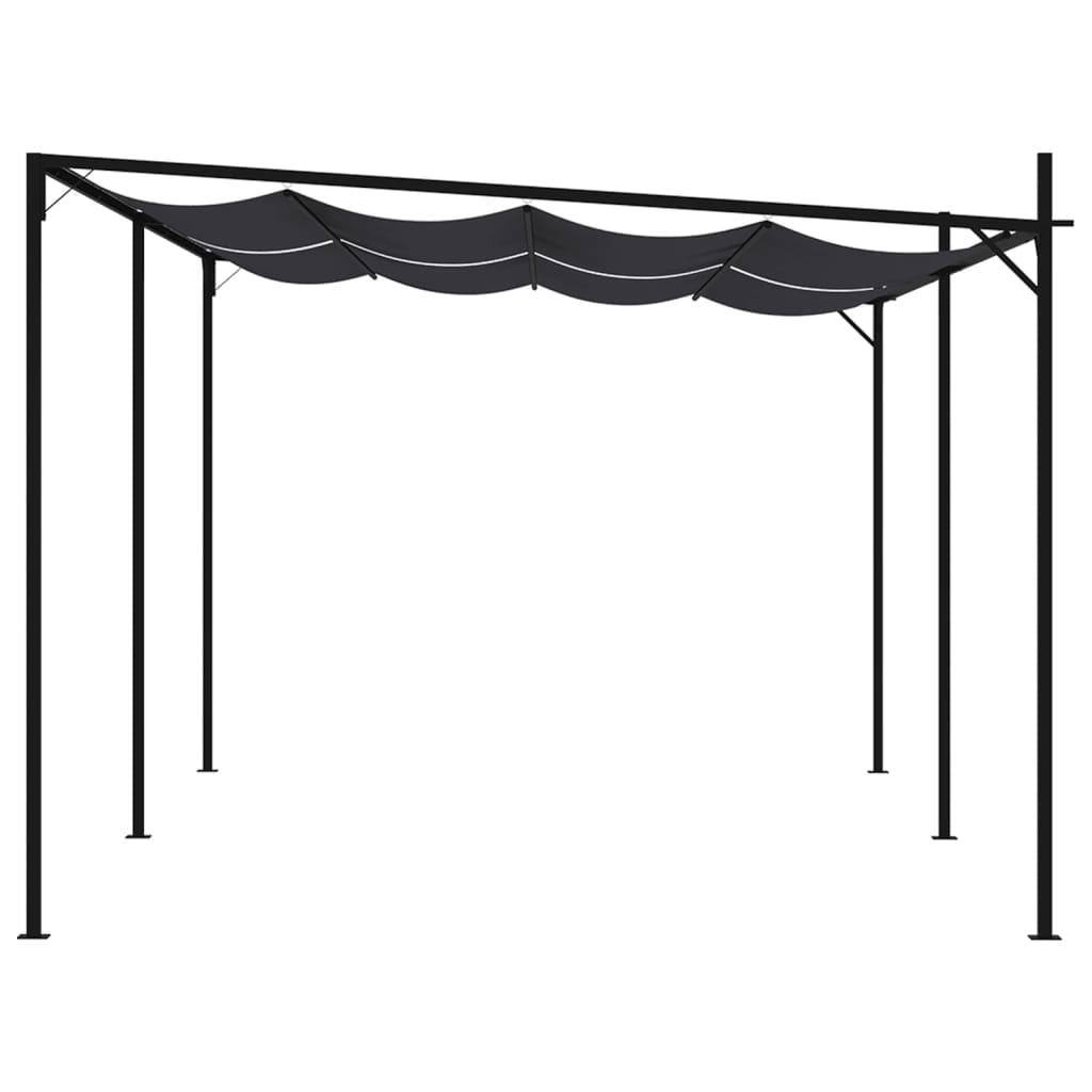 Prieel met uittrekbaar dak 600x300x233 cm antracietkleurig is nu te koop bij PeponiXL, paradijselijk wonen!