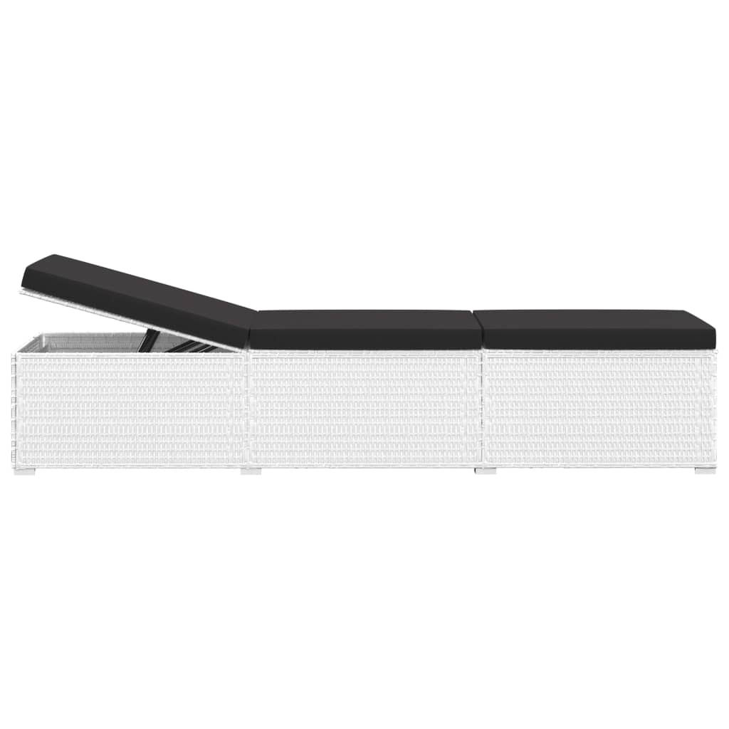 3-delige Ligbeddenset met theetafel poly rattan wit is nu te koop bij PeponiXL, paradijselijk wonen!