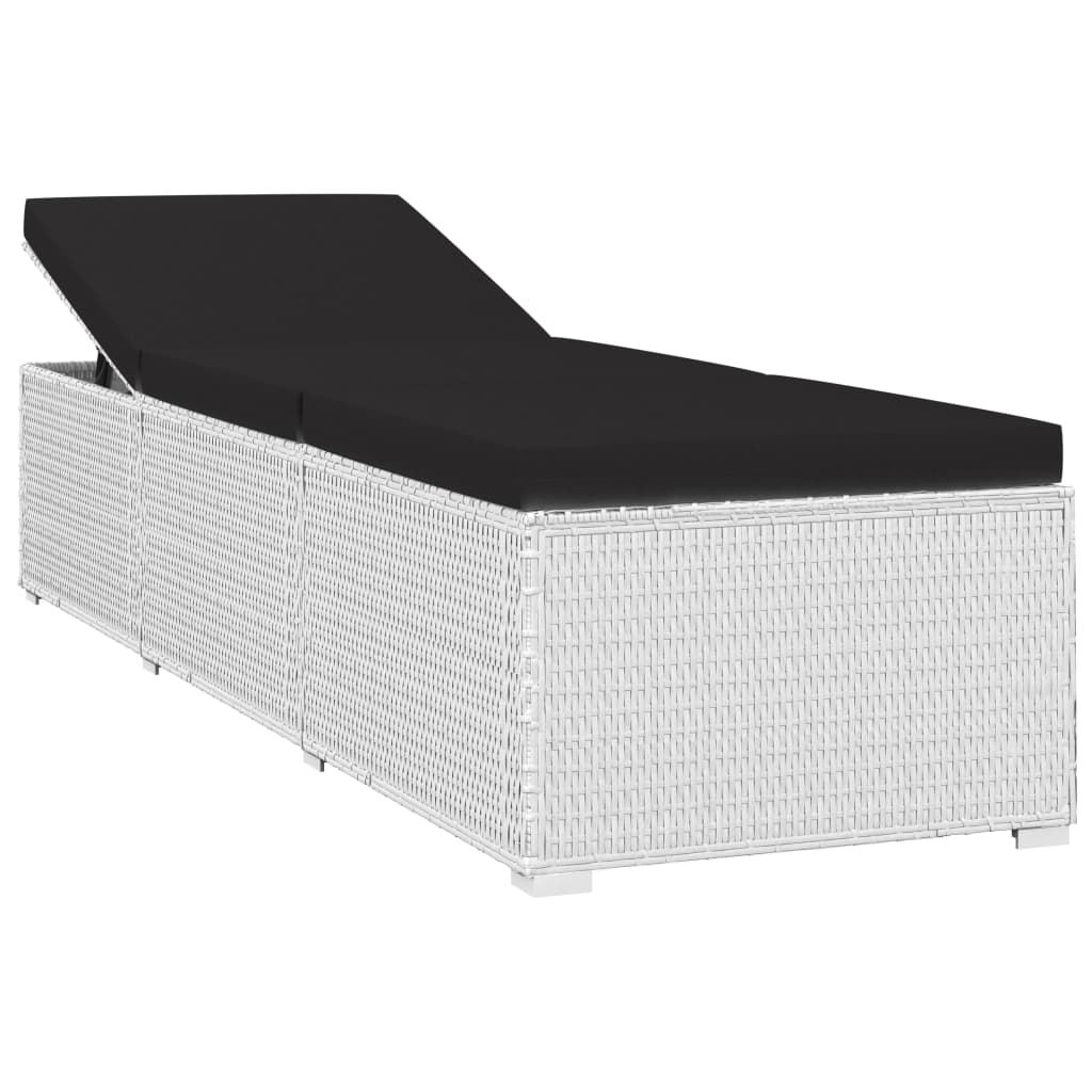 3-delige Ligbeddenset met theetafel poly rattan wit is nu te koop bij PeponiXL, paradijselijk wonen!