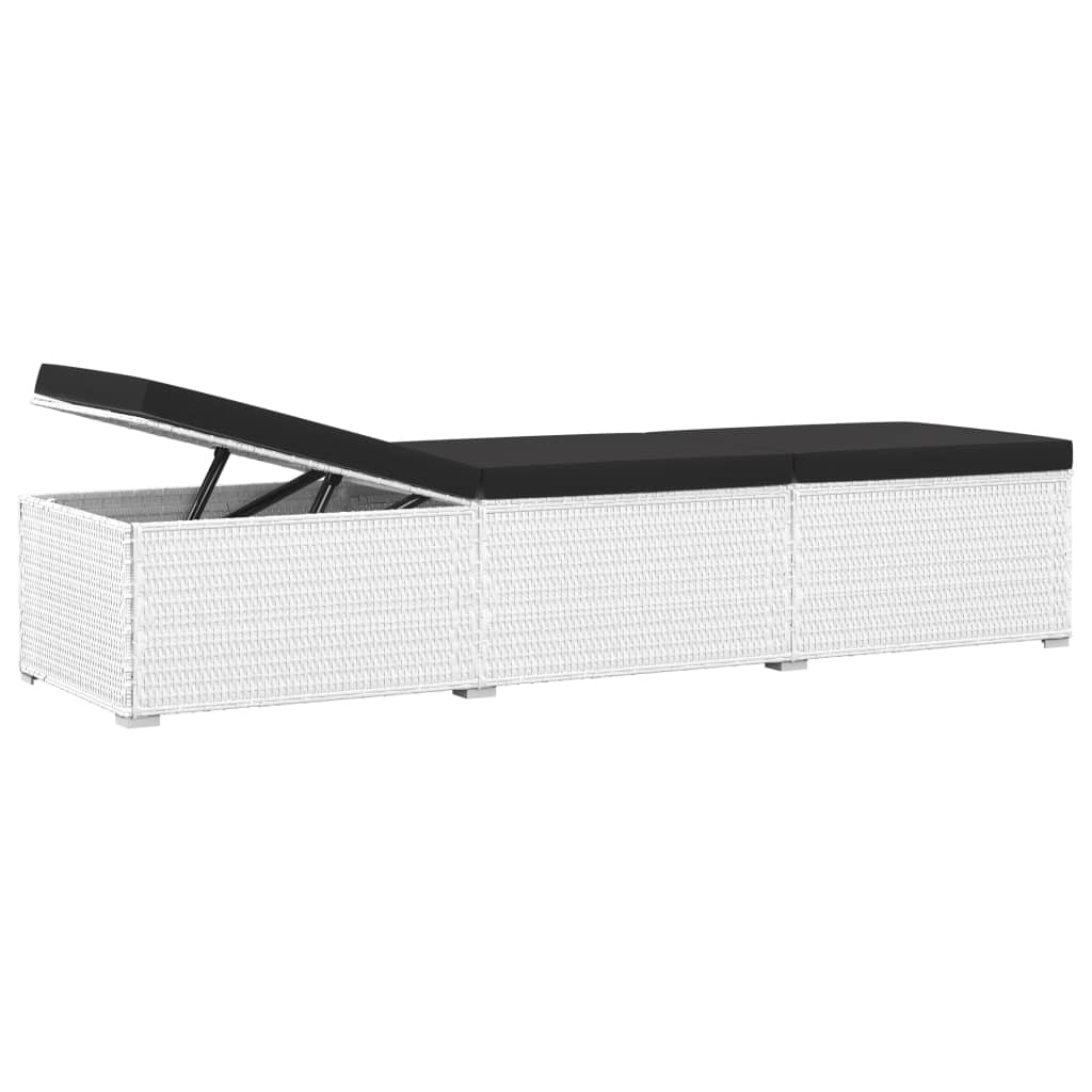 3-delige Ligbeddenset met theetafel poly rattan wit is nu te koop bij PeponiXL, paradijselijk wonen!