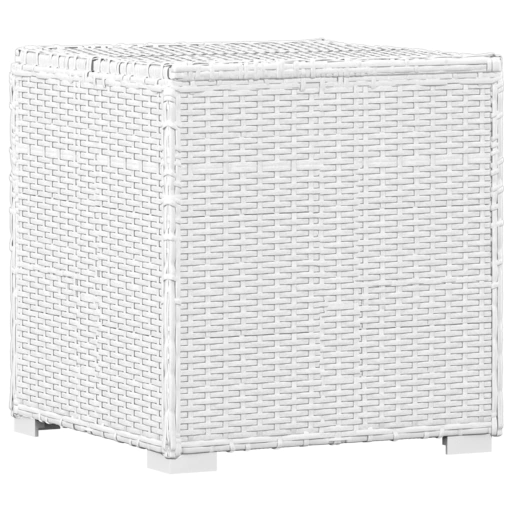 3-delige Ligbeddenset met theetafel poly rattan wit is nu te koop bij PeponiXL, paradijselijk wonen!