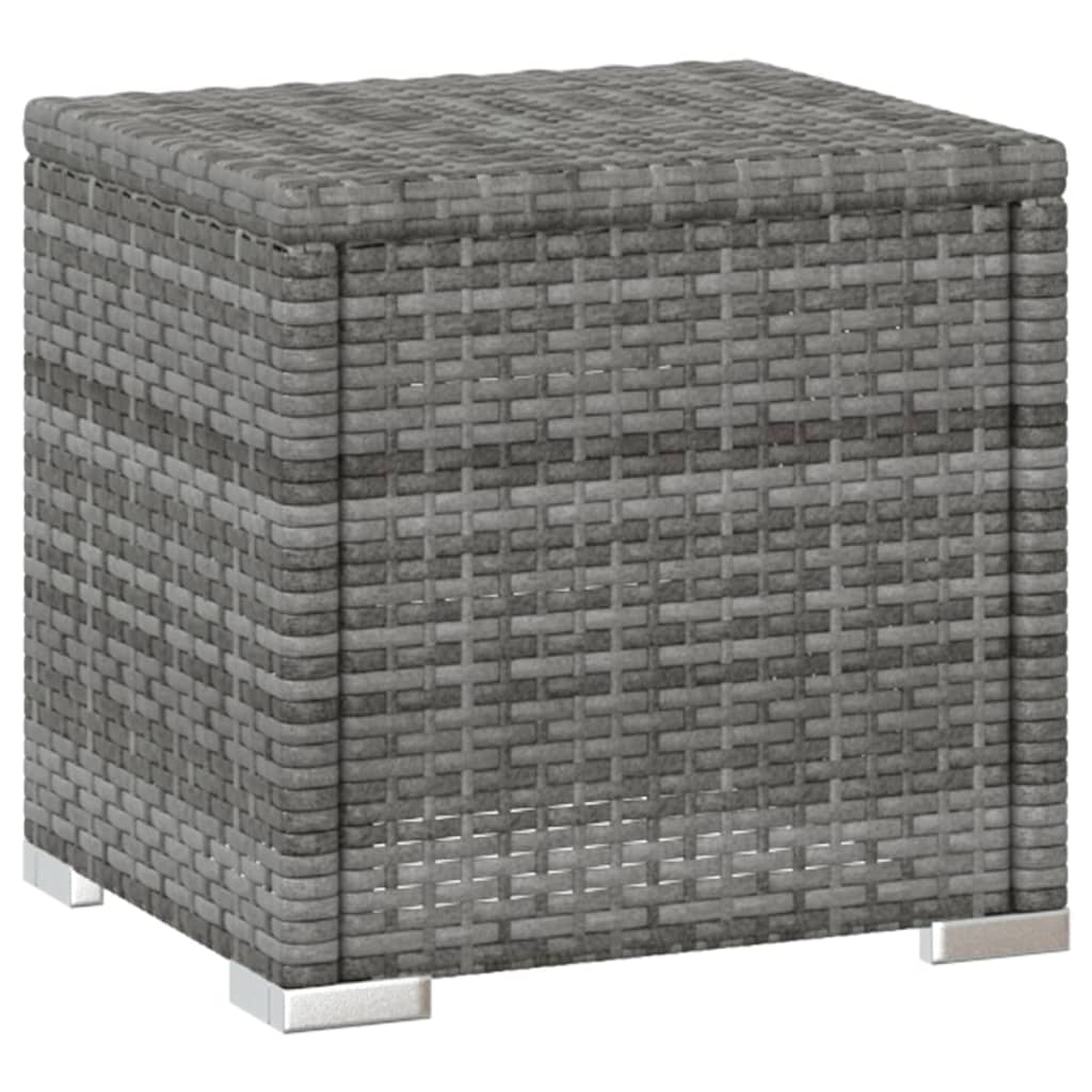 3-delige Ligbeddenset met theetafel poly rattan grijs is nu te koop bij PeponiXL, paradijselijk wonen!