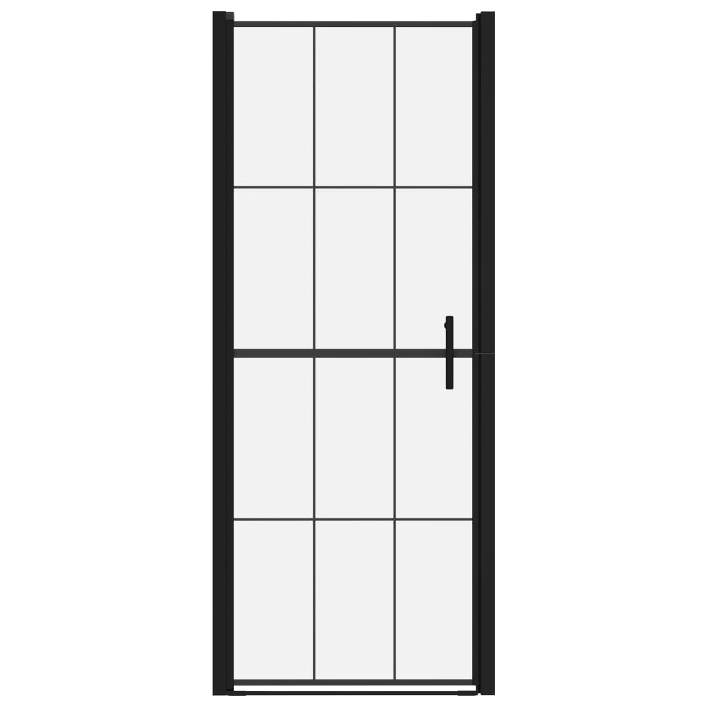 Douchedeur 91x195 cm gehard glas zwart is nu te koop bij PeponiXL, paradijselijk wonen!