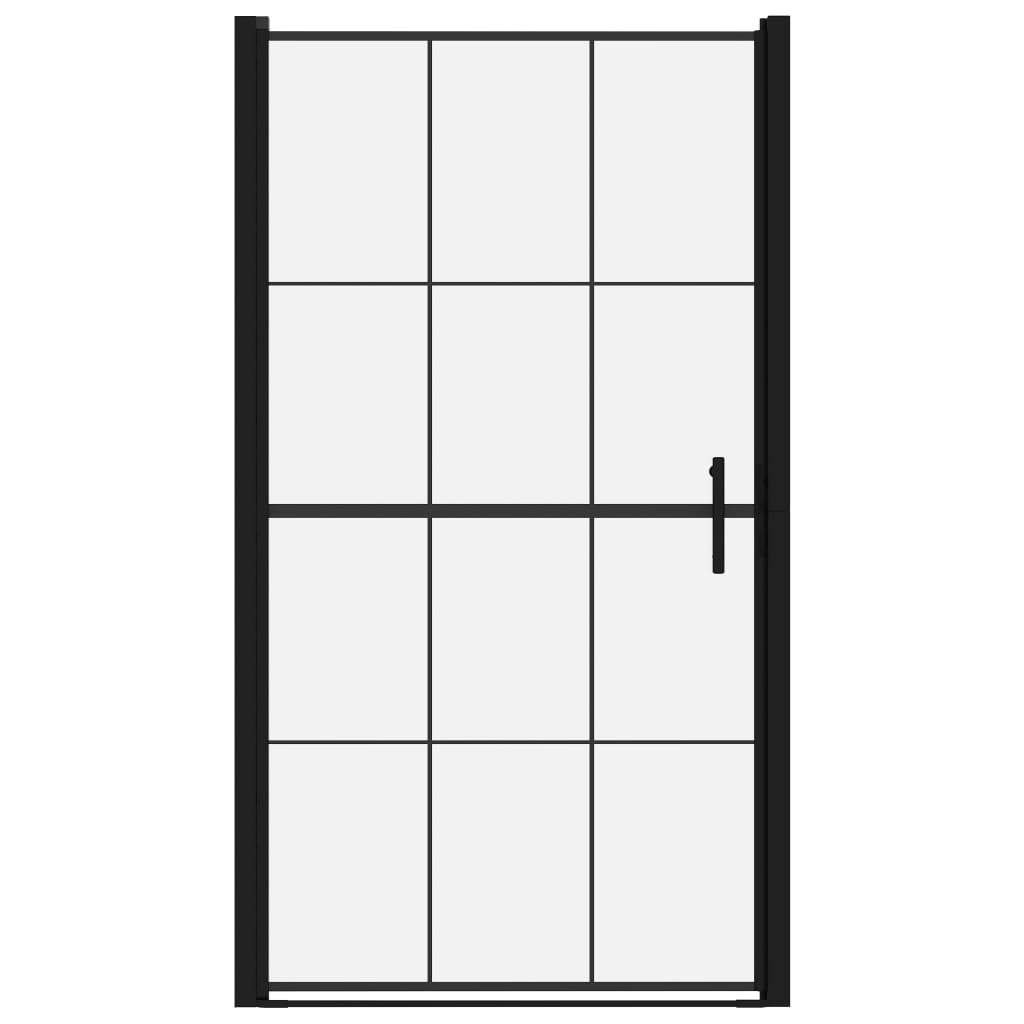 Douchedeur 100x178 cm gehard glas zwart is nu te koop bij PeponiXL, paradijselijk wonen!