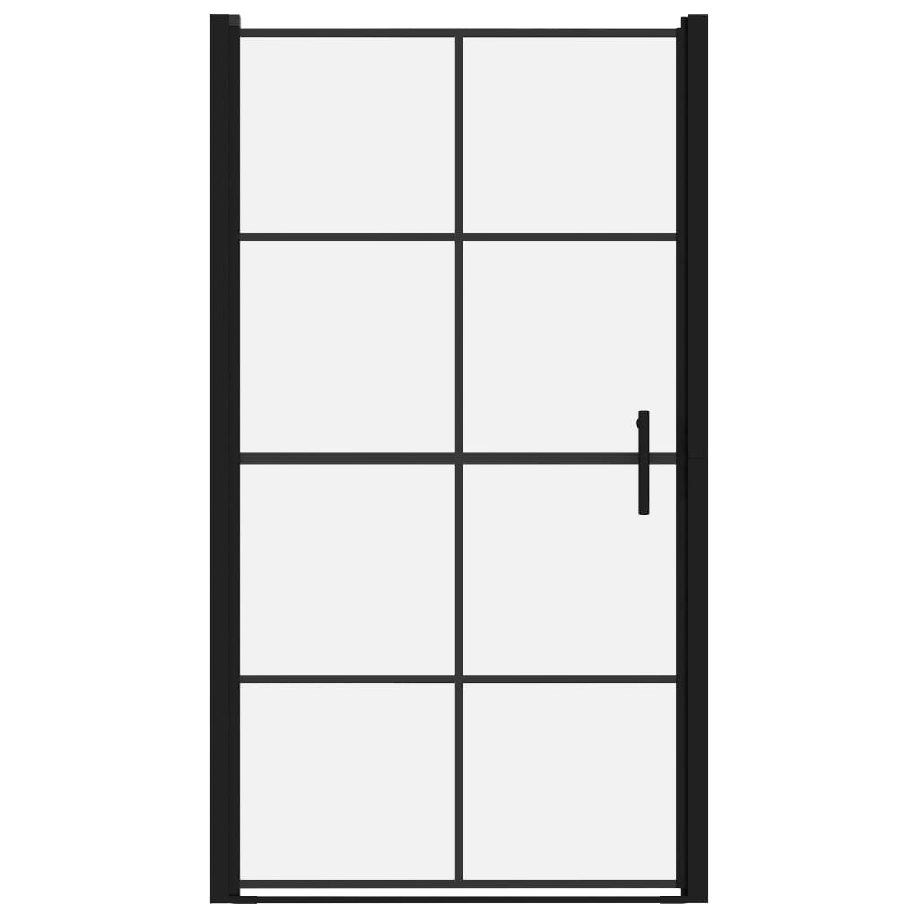 Douchedeur 100x178 cm gehard glas zwart is nu te koop bij PeponiXL, paradijselijk wonen!