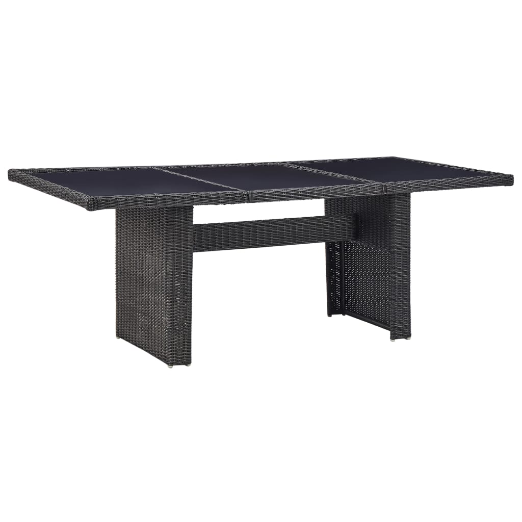 9-delige Tuinset poly rattan zwart is nu te koop bij PeponiXL, paradijselijk wonen!