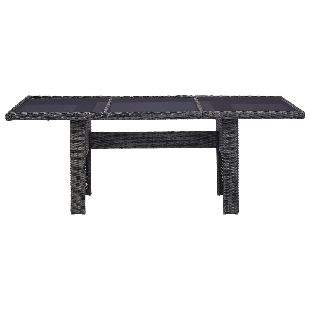 9-delige Tuinset poly rattan zwart is nu te koop bij PeponiXL, paradijselijk wonen!