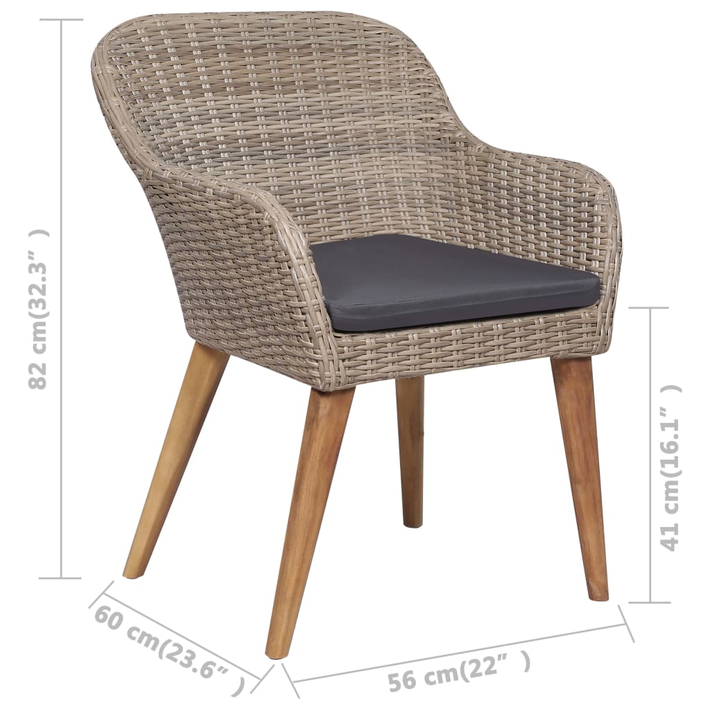 9-delige Tuinset met kussens poly rattan zwart is nu te koop bij PeponiXL, paradijselijk wonen!