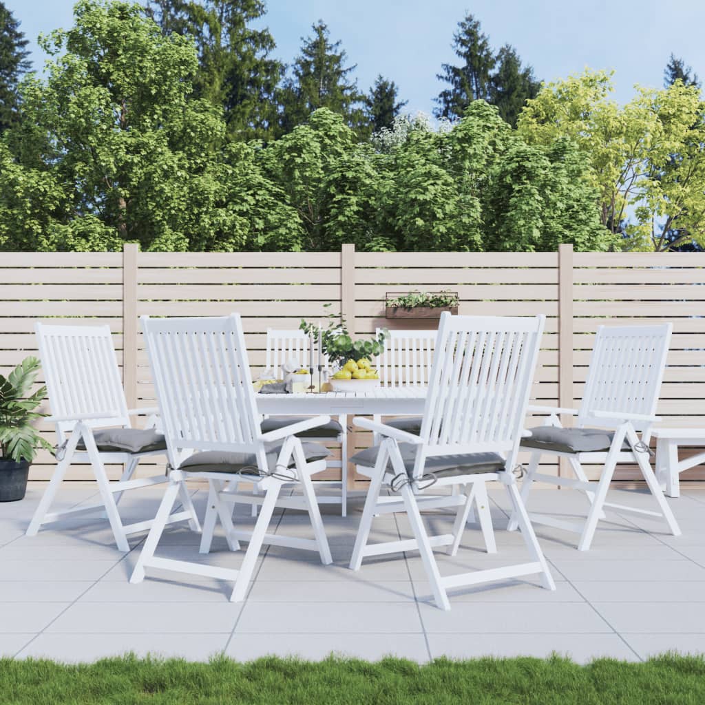 Stoelkussens 6 st 40x40x7 cm oxford stof grijs is nu te koop bij PeponiXL, paradijselijk wonen!