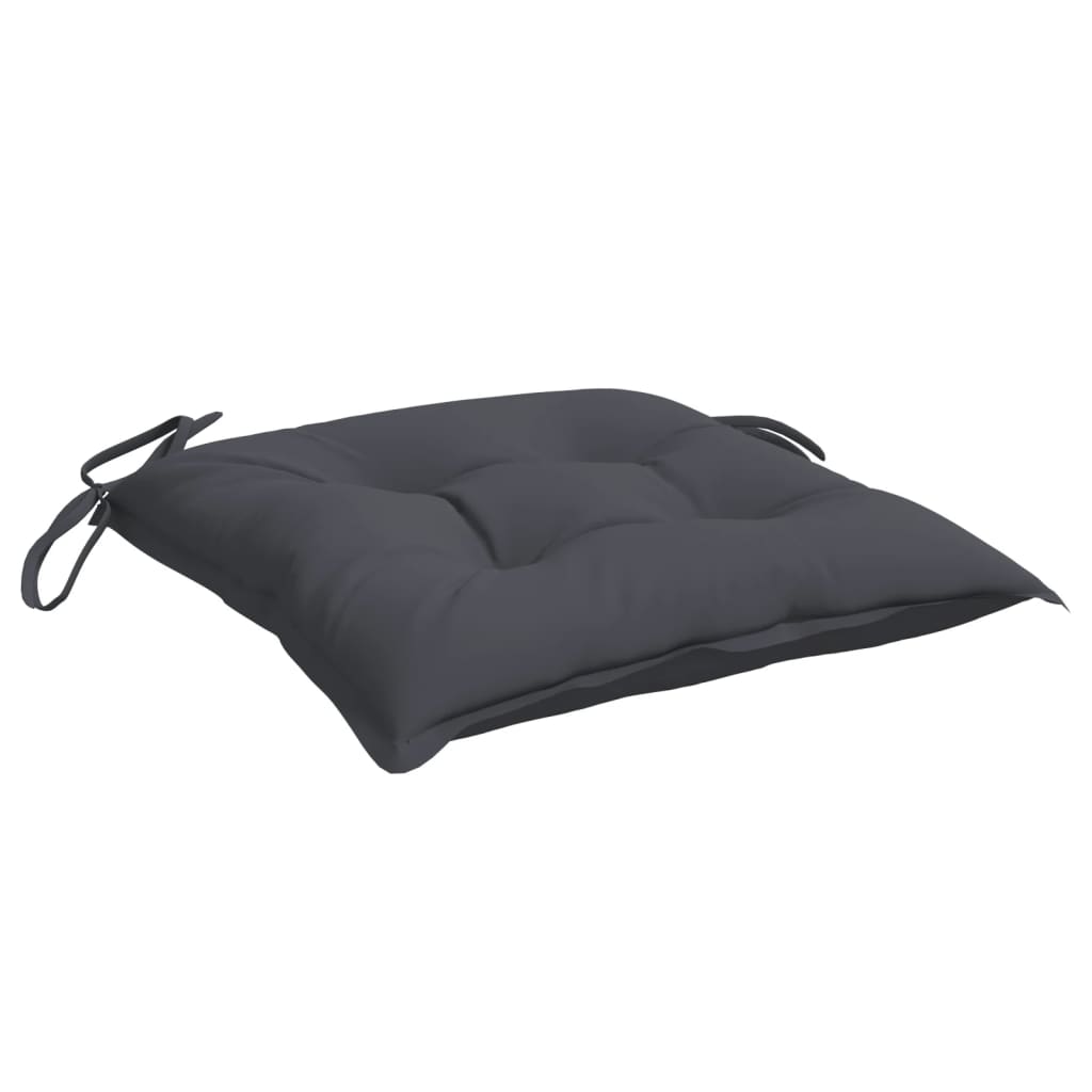 Stoelkussens 2 st 50x50x7 cm oxford stof antracietkleurig is nu te koop bij PeponiXL, paradijselijk wonen!
