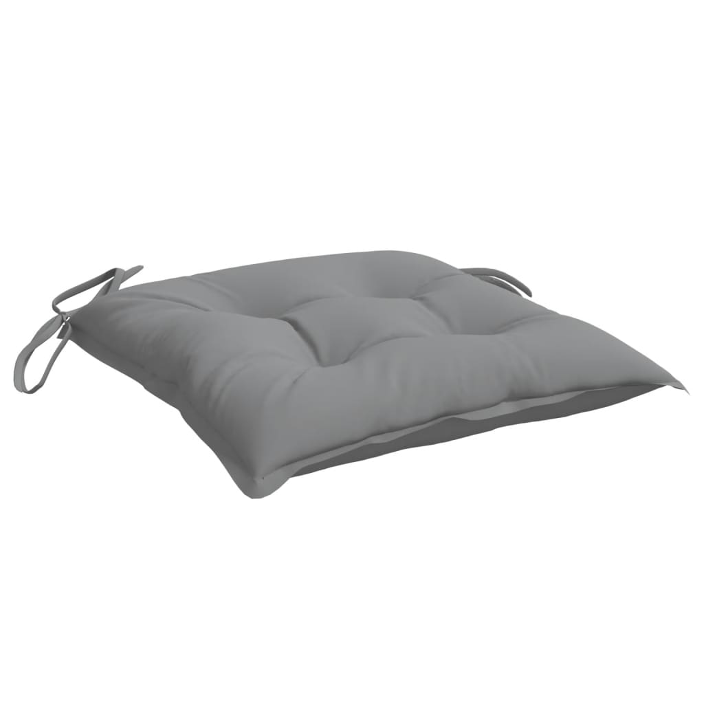 Stoelkussens 4 st 50x50x7 cm oxford stof grijs