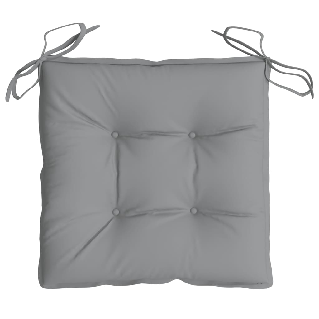 Stoelkussens 4 st 50x50x7 cm oxford stof grijs