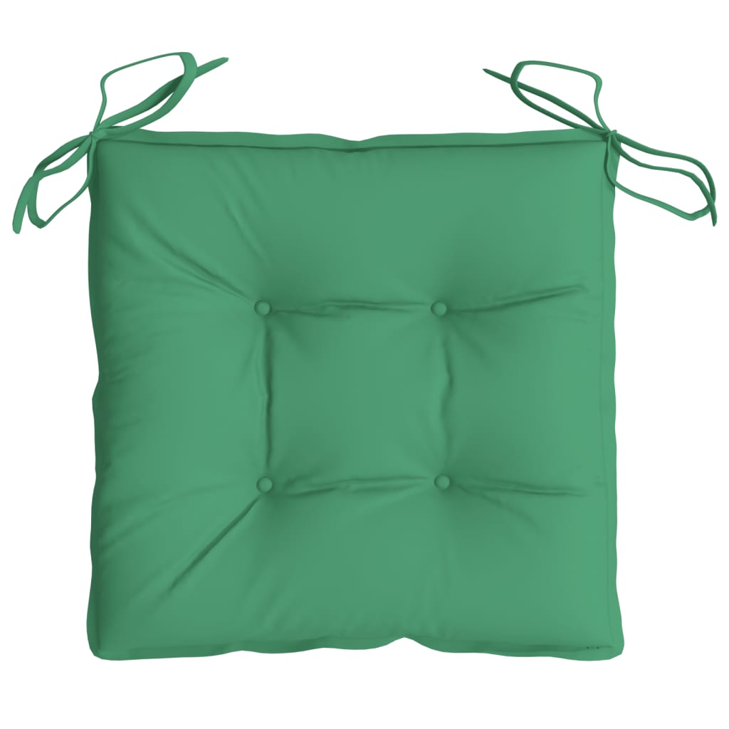 Stoelkussens 2 st 50x50x7 cm oxford stof groen