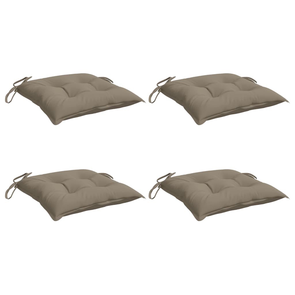 Stoelkussens 4 st 50x50x7 cm oxford stof taupe is nu te koop bij PeponiXL, paradijselijk wonen!