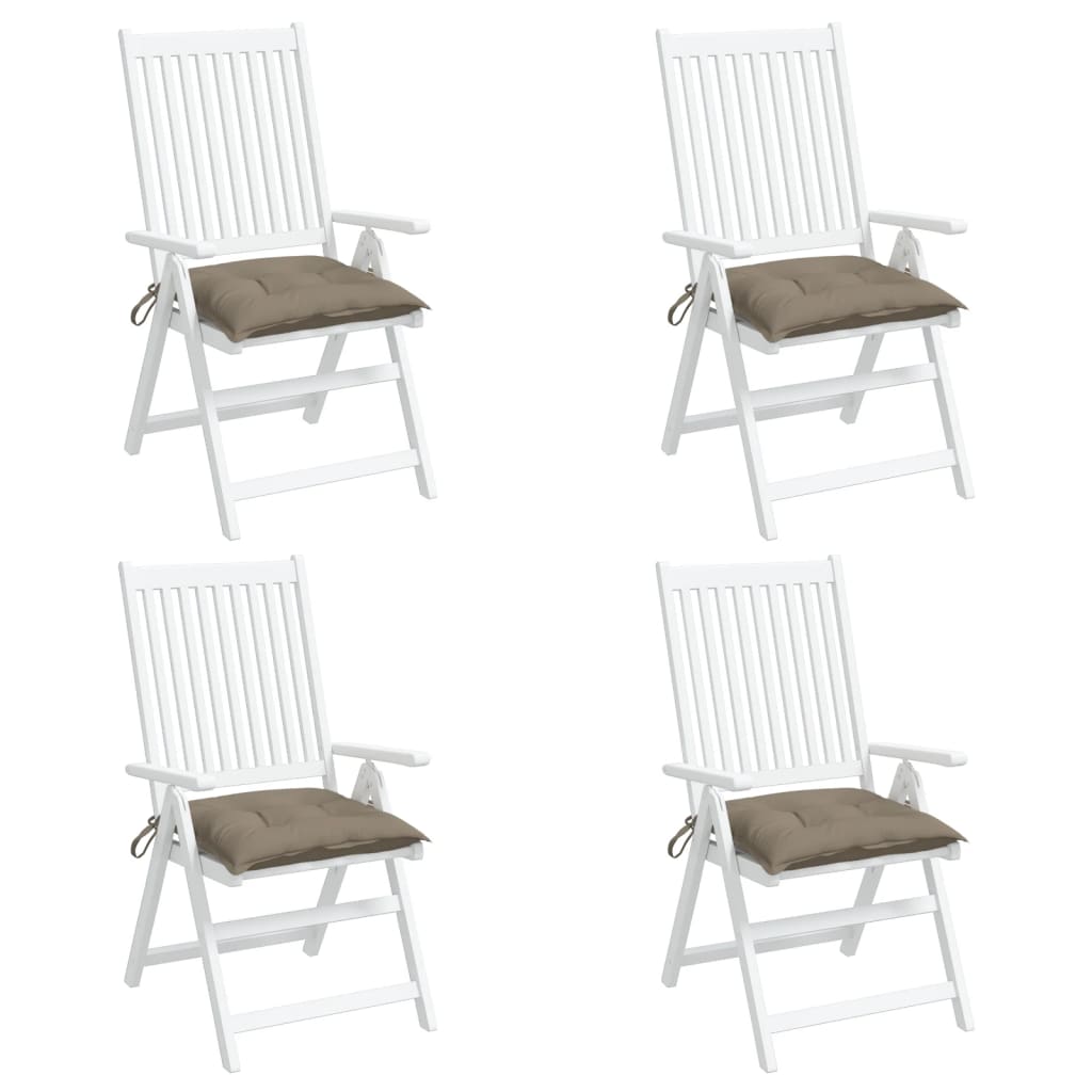 Stoelkussens 4 st 50x50x7 cm oxford stof taupe is nu te koop bij PeponiXL, paradijselijk wonen!