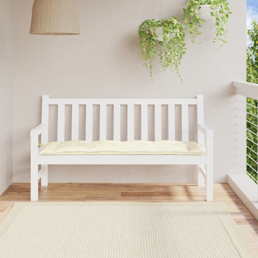 Tuinbankkussen 150x50x7 cm oxford stof crèmewit is nu te koop bij PeponiXL, paradijselijk wonen!