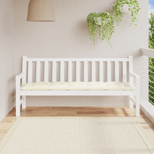 Tuinbankkussen 180x50x7 cm oxford stof crèmewit is nu te koop bij PeponiXL, paradijselijk wonen!