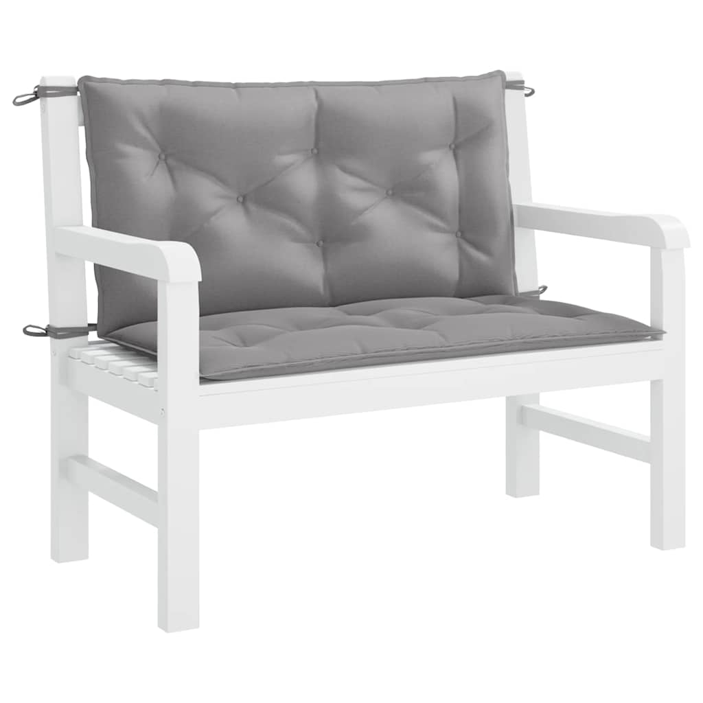 Tuinbankkussen 100x(50+50)x7 cm oxford stof grijs is nu te koop bij PeponiXL, paradijselijk wonen!