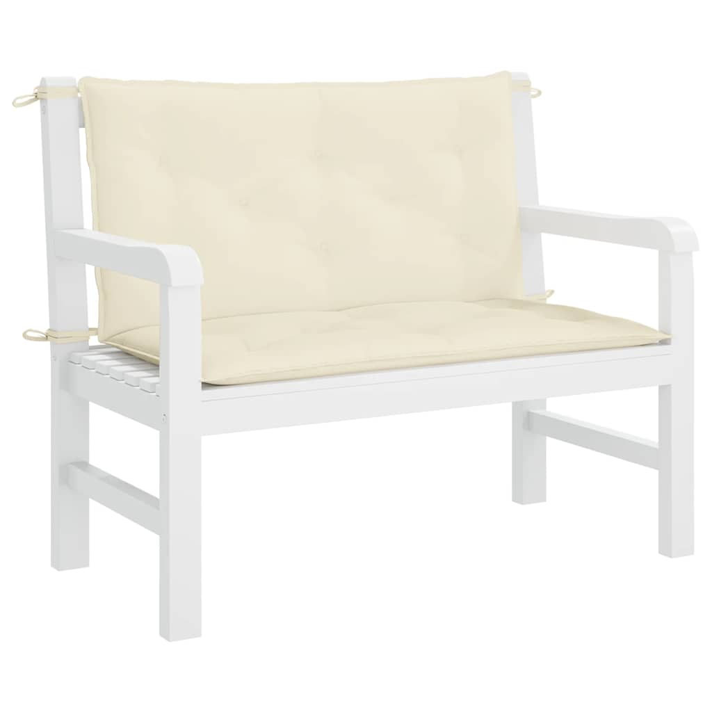 Tuinbankkussen 100x(50+50)x7 cm oxford stof crèmewit is nu te koop bij PeponiXL, paradijselijk wonen!